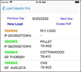 Loadmaster iOS